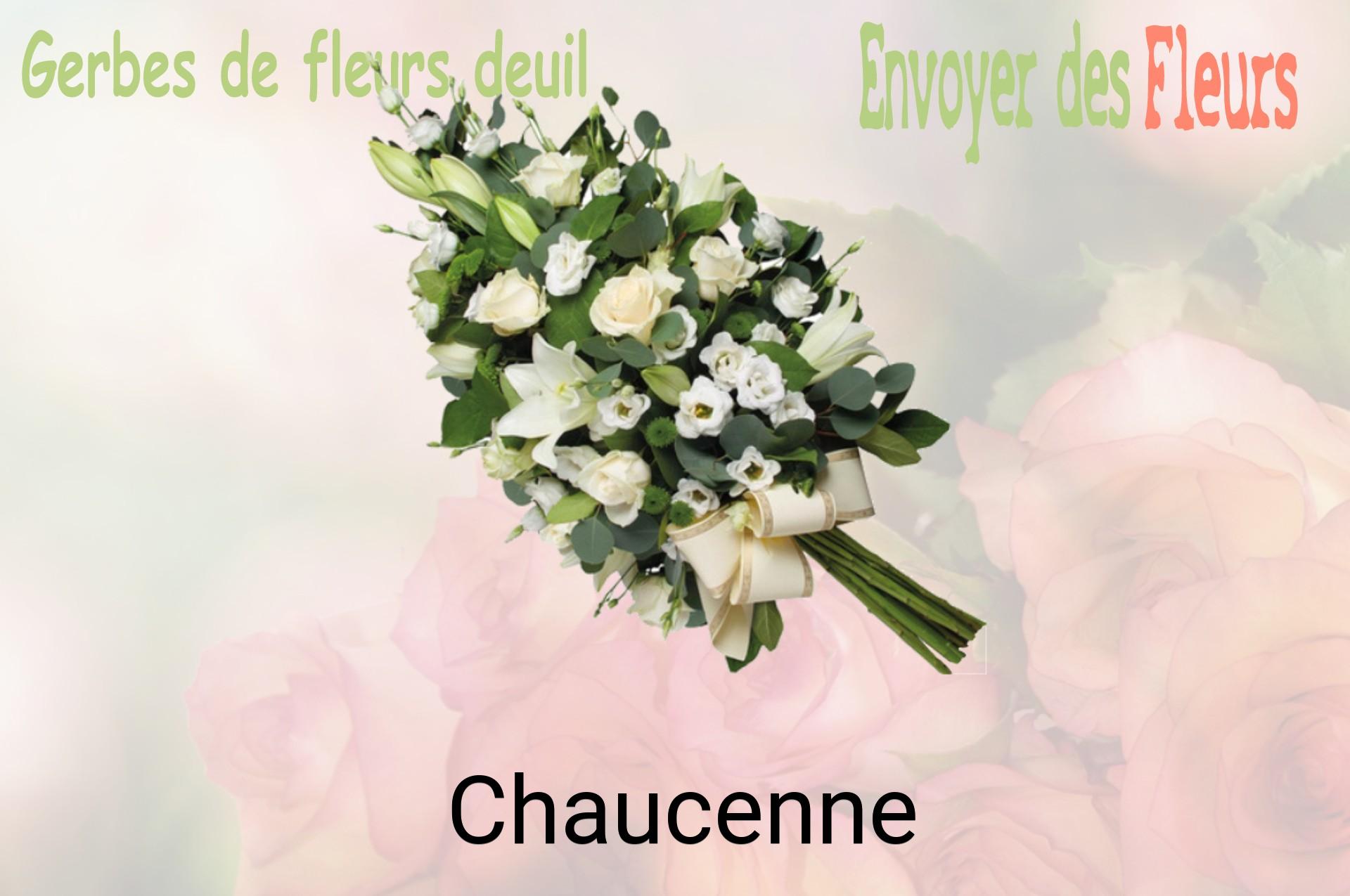 Gerbe de fleurs de deuil livrée à Chaucenne